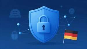 AI technology and data privacy illustration