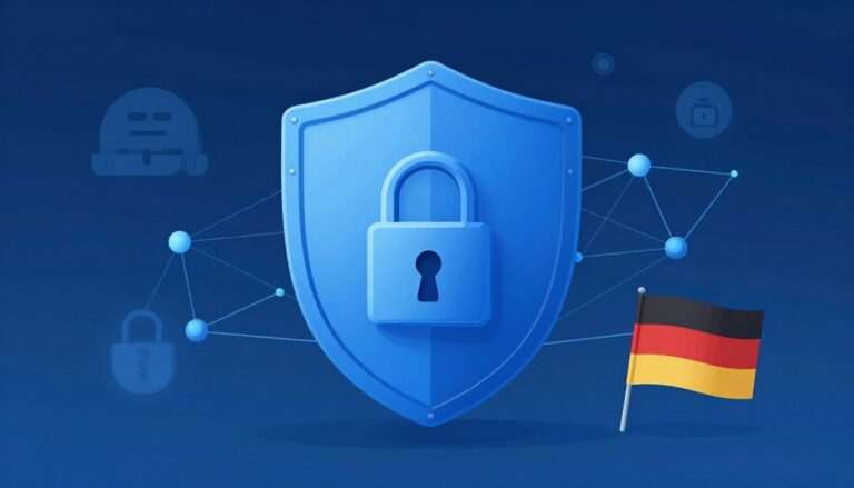 AI technology and data privacy illustration