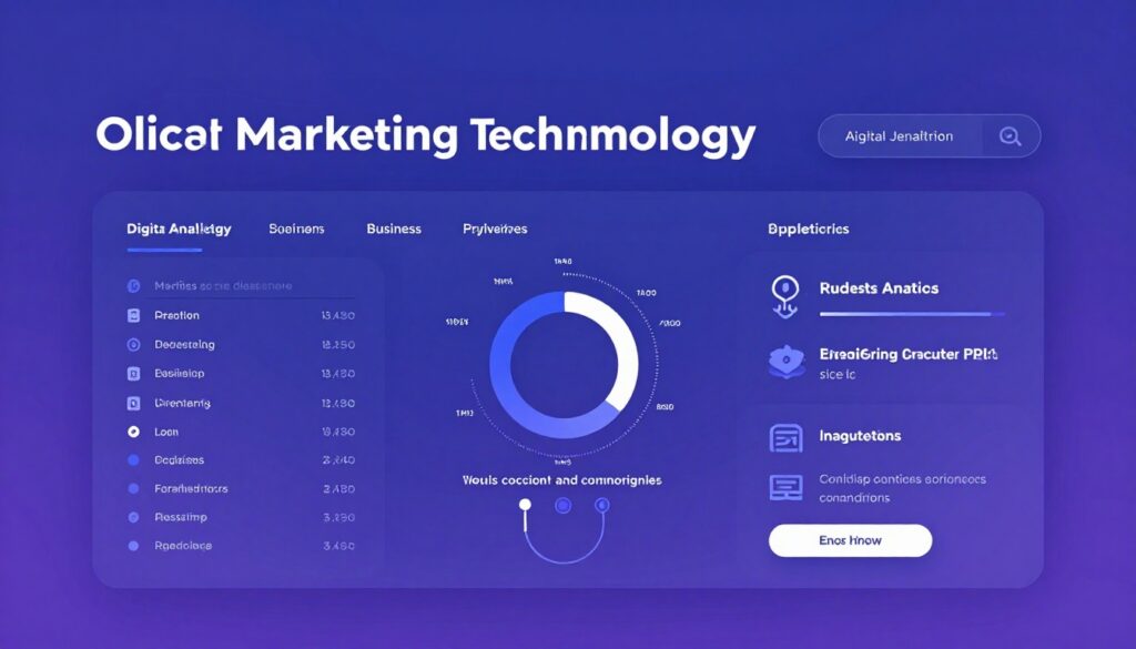 AI marketing technology concept