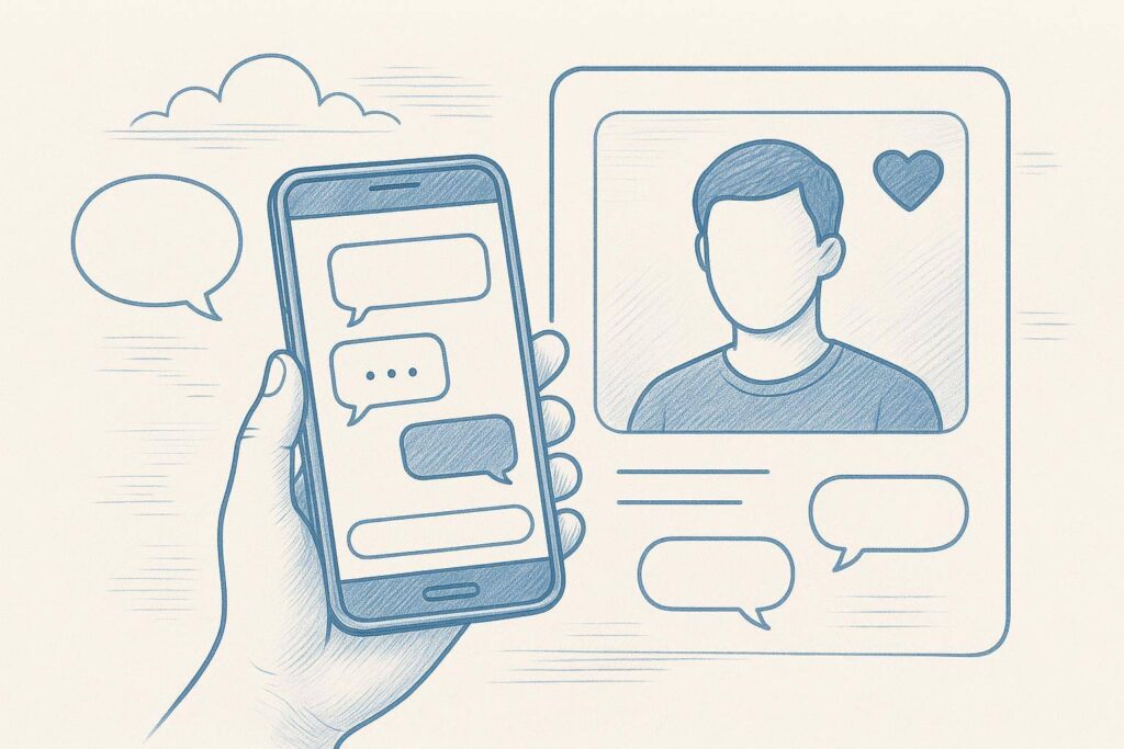 Bild zum Artikel Wie kann ich mit knappen Antworten beim Online-Dating umgehen?