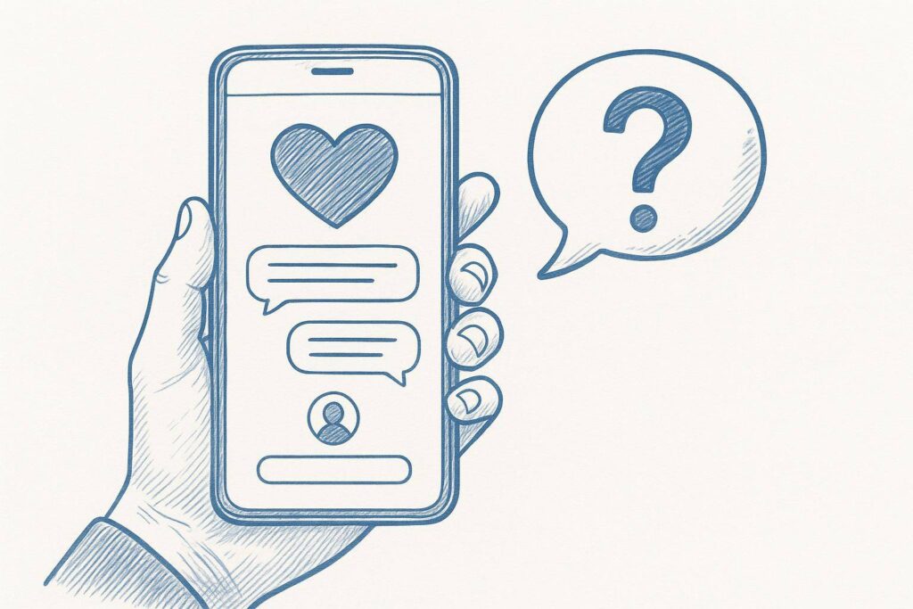 Bild zum Artikel Wie kann ich gute Fragen beim Online-Dating stellen?